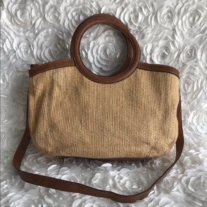 Fossil Straw Crossbody